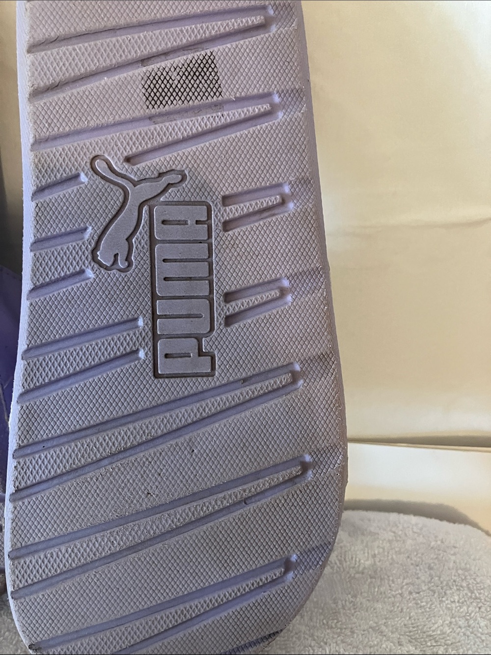 Puma Cool Cat 2.0 Women’s Sz 8 Sports Slides Lavender & Silver Colorway - Picture 5 of 9